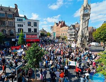 Leicester Stand Up to Racism protest 10th&nbsp;August